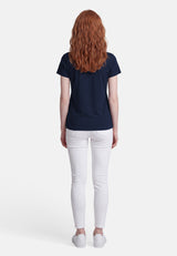 salzhaut - Damen Shirt STEENTJE - MOIN Herzen Regular Fit - adenauer & co - Anker - Basic - 45 - #farbe_Navy-Ocean Blue