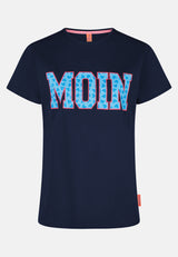 salzhaut - Damen Shirt STEENTJE - MOIN Herzen Regular Fit - adenauer & co - Anker - Basic - 42 - #farbe_Navy-Ocean Blue