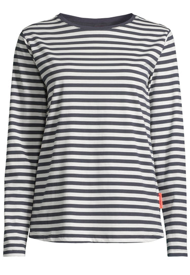 Salzhaut - KANT - RINGEL Damen normale Passform - Hamburg - Langarmshirt - Reduziert - 2 - #farbe_navy-offwhite