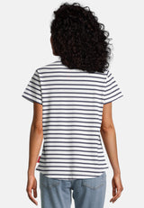 salzhaut - STEENTJE - RINGEL Damen T-Shirt - adenauer & co - Anker - Basic - 4 - #farbe_Navy-Offwhite