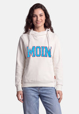 salzhaut - Damen Hoodie SÜNN - MOIN Herzen Tailliert - adenauer & co - Anker - Basic - 27 - #farbe_Offwhite-Ocean