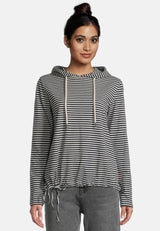 Salzhaut - SCHIEPEN Damen Oversized - Hamburg - Kapuze - Langarmshirt - 1 - #farbe_navy-offwhite