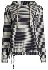 Salzhaut - SCHIEPEN Damen Oversized - Hamburg - Kapuze - Langarmshirt - 2 - #farbe_navy-offwhite