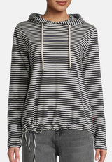 Salzhaut - SCHIEPEN Damen Oversized - Hamburg - Kapuze - Langarmshirt - 3 - #farbe_navy-offwhite