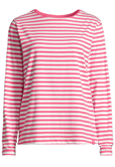 salzhaut - NEFERTEN Damen Longsleeve Gestreift - adenauer & co - Anker - Basic - 7 - #farbe_Offwhite pink