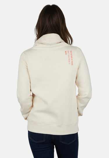 salzhaut - KAKTES Damen Sweat Hoodie Regular-Fit - adenauer & co - Anker - Backprint - 5 - #farbe_Beige