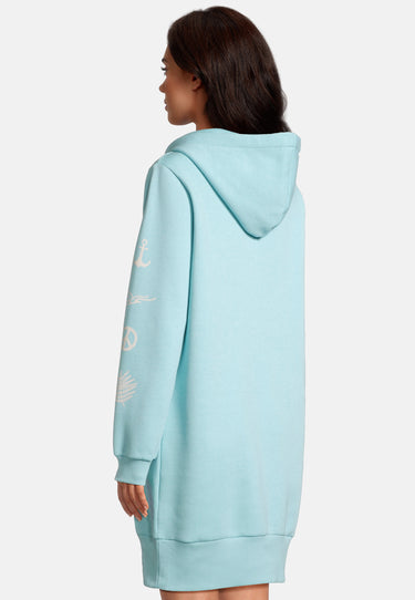 salzhaut - KLÃIDE Damen Oversized Hoodiekleid - adenauer & co - Anker - Basic - 9 - #farbe_Aqua