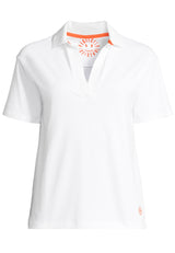 salzhaut - HOLFI Damen Poloshirt normale Passform - adenauer & co - Anker - Basic - 2 - #farbe_White