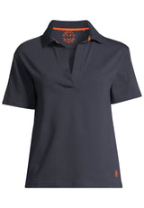 salzhaut - HOLFI Damen Poloshirt normale Passform - adenauer & co - Anker - Basic - 7 - #farbe_Navy