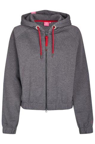salzhaut - EDANA Damen Sweat Hoodie Regular-Fit - adenauer & co - Anker - Basic - 1 - #farbe_Anthra