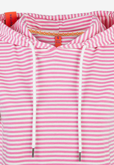 Salzhaut - BAGALUTEN Damen Gerade - All-over-Print - Bluse - Polo-Shirt - 8 - #farbe_offwhite-blossom