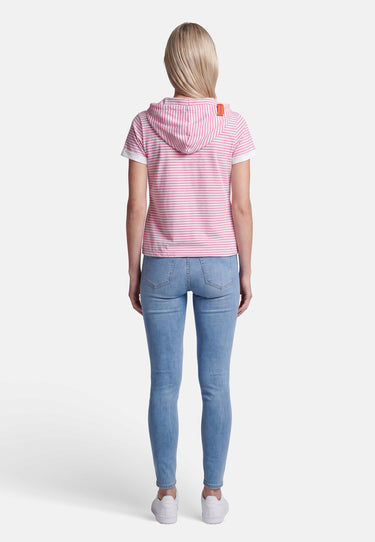 Salzhaut - BAGALUTEN Damen Gerade - All-over-Print - Bluse - Polo-Shirt - 4 - #farbe_offwhite-blossom
