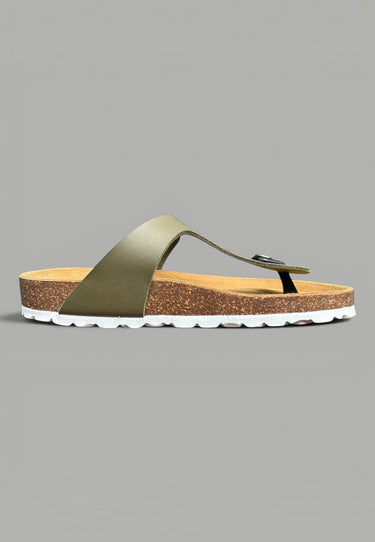 Salzhaut - Sandaal - Sommer Sandale - Strandurlaub - Zehentrenner - 4 - #farbe_olive