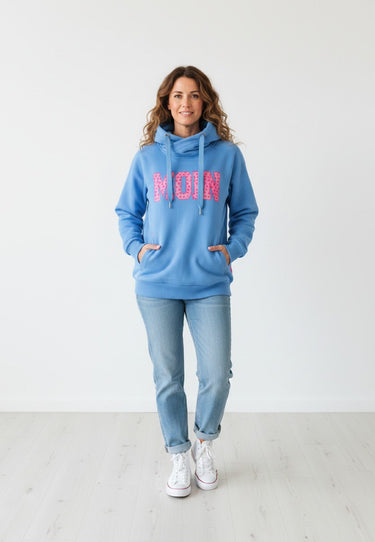 Salzhaut - SÜNN - MOIN Herzen Damen normale Passform - Frontprint - Hoodie - kapuzenpullover damen - 1 - #farbe_
Ice-Blue-Blossom