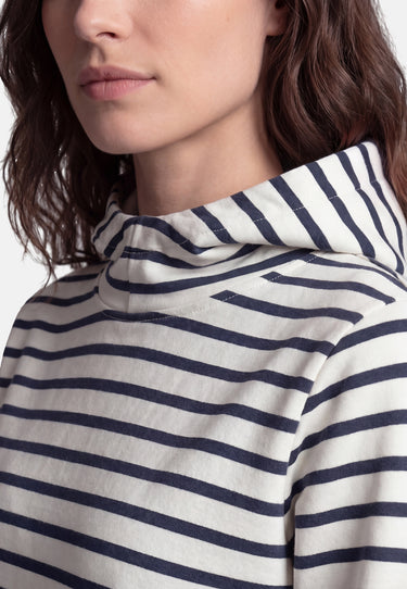Salzhaut - SUTSCHE RINGEL Damen Regular Fit - Hoodie - Kapuze - Kapuzenpulli - 6 - #farbe_Navy-Offwhite