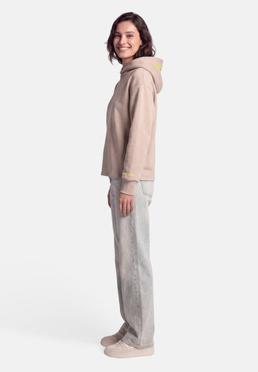 salzhaut - DÄMLACK Damen Hoodie Oversized - adenauer & co - Anker - Basic - 13 - #farbe_Oat