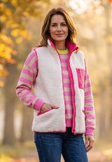 salzhaut - Damen Weste ÖSCHEN körperbetont - adenauer & co - Anker - Basic - 1 - #farbe_Offwhite