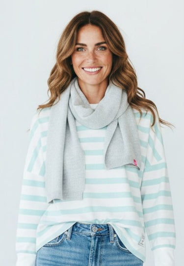 salzhaut - ILLIK Damen Schal normale Passform - adenauer & co - Anker - Basic - 1 - #farbe_Grey Melange