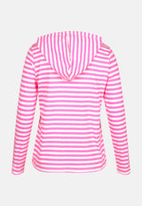 salzhaut - ACKERLÜNNING Damen Hoodie Oversized, normale Passform - adenauer & co - Anker - 7 - #farbe_Offwhite-Neonpink