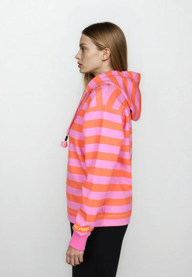 Salzhaut - ADEBAAR Damen normale Passform - Hoodie - Kapuzenpulli - kuschelig - 5 - #farbe_blossom-orange
