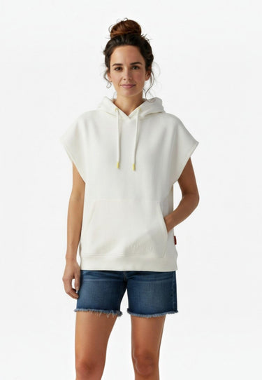 salzhaut - AFNEIN Damen Hoodie Oversized - adenauer & co - Anker - Basic - 3 - #farbe_Offwhite