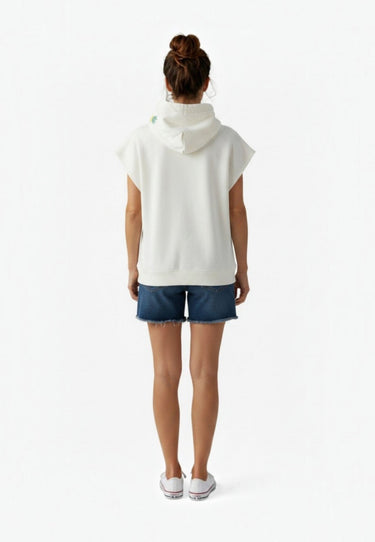salzhaut - AFNEIN Damen Hoodie Oversized - adenauer & co - Anker - Basic - 4 - #farbe_Offwhite