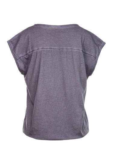 Salzhaut - AMKE WILD AT HEART Damen Relaxed-Fit - Frontprint - Reduziert - Rundhals - 7 - #farbe_grey-melange