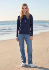 salzhaut - ANNERLETZT Damen Relaxed - Fit - adenauer & co - Anker - Basic - 17 - #farbe_navy