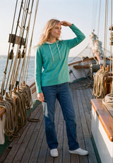 salzhaut - ANNERLETZT Damen Relaxed - Fit - adenauer & co - Anker - Basic - 1 - #farbe_lagoon