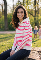 salzhaut - BAMMEL Damen normale Passform - adenauer & co - Anker - Basic - 1 - #farbe_Offwhite-Neonpink