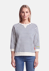 salzhaut - BESONNERS Damen Oversized - adenauer & co - Anker - Basic - 11 - #farbe_Navy Offwhite
