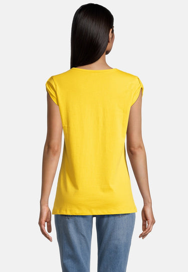 salzhaut - BIIKE - CAMPER Damen Tailliert - Frontprint - Rundhals - T-Shirt - 4 - #farbe_yellow