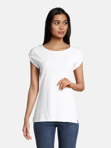 salzhaut - BIIKE Damen Tailliert - Basic Casual - Damen - Polo-Shirt - 62 - #farbe_white