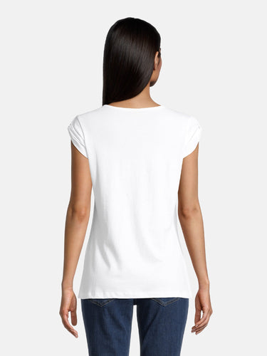 salzhaut - BIIKE Damen Tailliert - Basic Casual - Damen - Polo-Shirt - 65 - #farbe_white