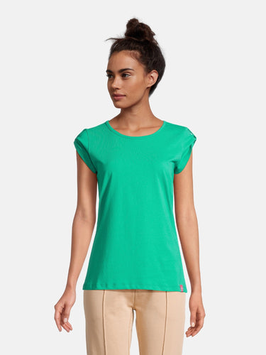 salzhaut - BIIKE Damen Tailliert - Basic Casual - Damen - Polo-Shirt - 35 - #farbe_mint