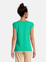 salzhaut - BIIKE Damen Shirt Tailliert - adenauer & co - Anker - Basic - 38 - #farbe_Apple Green
