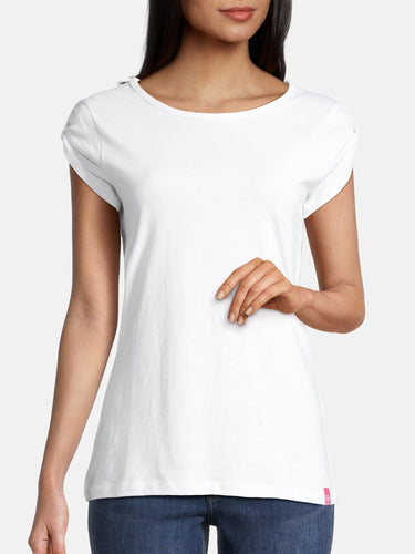 salzhaut - BIIKE Damen Tailliert - Basic Casual - Damen - Polo-Shirt - 64 - #farbe_white