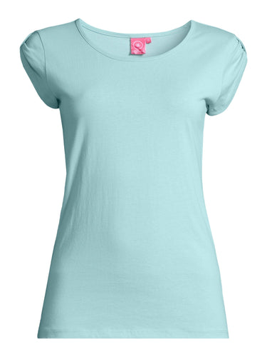 salzhaut - BIIKE Damen Tailliert - Basic Casual - Damen - Polo-Shirt - 41 - #farbe_aqua