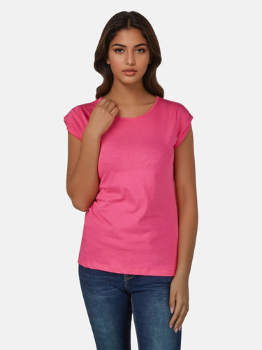 salzhaut - BIIKE Damen Tailliert - Basic Casual - Damen - Polo-Shirt - 26 - #farbe_pink