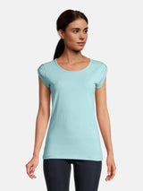 salzhaut - BIIKE Damen Shirt Tailliert - adenauer & co - Anker - Basic - 40 - #farbe_Aqua