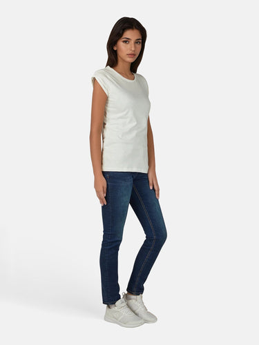 salzhaut - BIIKE Damen Tailliert - Basic Casual - Damen - Polo-Shirt - 6 - #farbe_offwhite