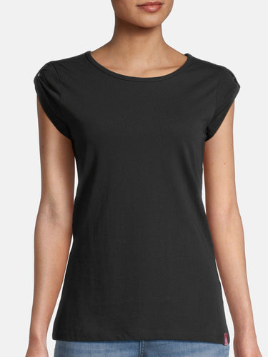 salzhaut - BIIKE Damen Tailliert - Basic Casual - Damen - Polo-Shirt - 69 - #farbe_black