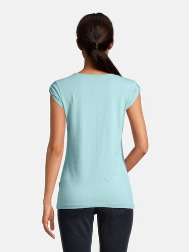 salzhaut - BIIKE Damen Tailliert - Basic Casual - Damen - Polo-Shirt - 43 - #farbe_aqua