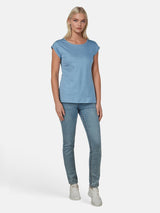 salzhaut - BIIKE Damen Shirt Tailliert - adenauer & co - Anker - Basic - 47 - #farbe_Ice Blue