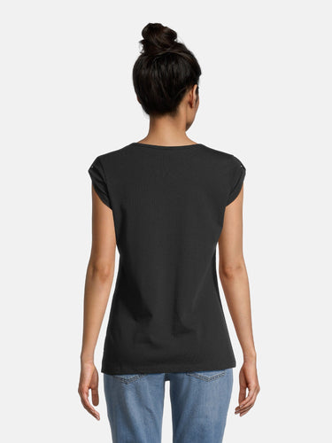 salzhaut - BIIKE Damen Tailliert - Basic Casual - Damen - Polo-Shirt - 70 - #farbe_black