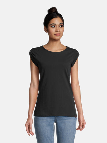 salzhaut - BIIKE Damen Tailliert - Basic Casual - Damen - Polo-Shirt - 67 - #farbe_black