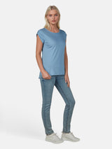 salzhaut - BIIKE Damen Shirt Tailliert - adenauer & co - Anker - Basic - 45 - #farbe_Ice Blue
