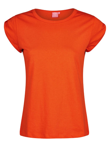 salzhaut - BIIKE Damen Tailliert - Basic Casual - Damen - Polo-Shirt - 31 - #farbe_mandarin