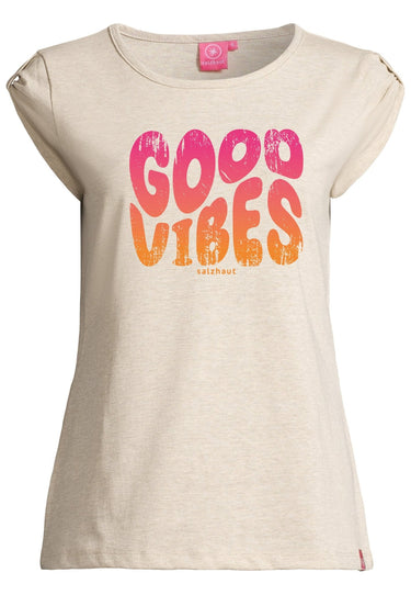 salzhaut - BIIKE - GOOD VIBES Damen - Frontprint - Hamburg - Verlauf - 2 - #farbe_ecru-melange-neon-orange-neon-pink
