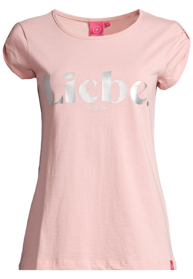 salzhaut - BIIKE - LIEBE Damen Tailliert - Frontprint - Hamburg - T-Shirt - 2 - #farbe_pearl